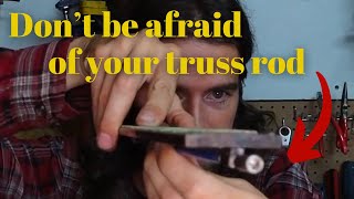 How to adjust your truss rod and how it works Dont be scared of it [upl. by Trudi]