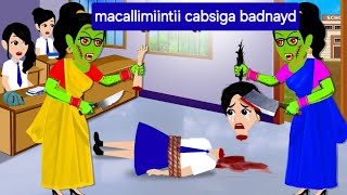 macallimiintii bahalka isu bedelay  animation funny sheekooyin [upl. by Goldarina]