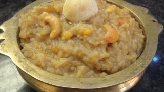 கோவில் சக்கரை பொங்கல்  Sakarai Pongal In Tamil  Jaggery Pongal  Gowri Samayalarai [upl. by Odraner]