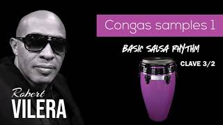 RobertVilera Congas Samples 1  BPM 180 [upl. by Heron]