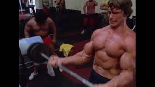 Arnold Barbell Curls  Deleted Scene Pumping Iron 1975 [upl. by Fredette]