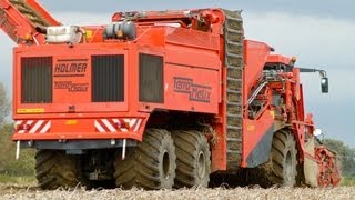 Bauer Agrarservice mit dem Holmer Terra Variant und Überlademulde NewHolland CR11 amp 990 [upl. by Hgielra]