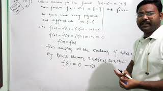 problem on Rolles theorem in telugumaths naresh eclass [upl. by Goines]