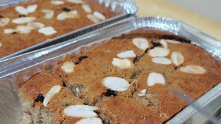 BANANA LOAF RECIPE Super moist with chocolate chips and almond nuts toppings [upl. by Yrrok]