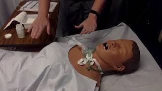 Tracheostomy Suction and Sterile Dressing Change Manikin [upl. by Peggir]