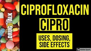 Ciprofloxacin Cipro  Uses Dosing Side Effects [upl. by Hagi]