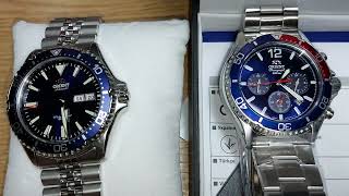 Orient Solar Chronograph compared to Orient Kamasu [upl. by Jordana521]