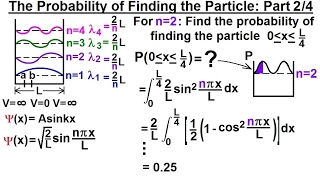 Physics  Ch 66 Ch 4 Quantum Mechanics Schrodinger Eqn 22 of 92 Prob of Finding Particle 2 [upl. by Divadnahtanoj461]