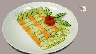 Garnishing Food With Easy Vegetable Decoration [upl. by Natloz384]