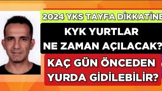 KYK YURTLARI NE ZAMAN AÇILACAK KAÇ GÜN ÖNCEDEN YURDA GİDEBİLİRSİNİZ [upl. by Gino]