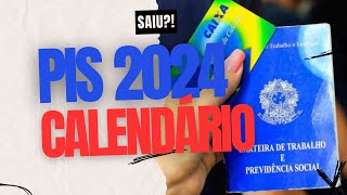 CALENDÃRIO OFICIAL PISPASEP 2024 QUANDO COMEÃ‡A OS PAGAMENTOS DO PIS 2024 [upl. by Bonneau]