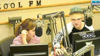 130430 SHINee Key and Dana Ending Kiss KTR [upl. by Egroeg]