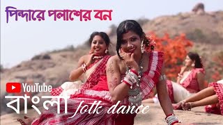 Pindare Polasher Bon  পিন্দারে পলাশের বন পালাব পালাব মন  bengali folk dance  original folk song [upl. by Johannessen]