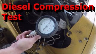 Compression Testing a Diesel Engine  Perkins 4 Cylinder Diesel [upl. by Acinoda]