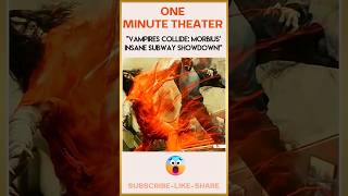 Vampires Collide Morbius Insane Subway Showdown 😱 movieshorts moviescenes 1minutetheater [upl. by Zobe]