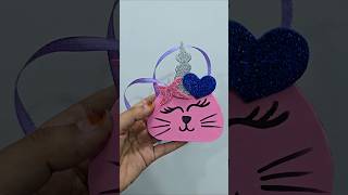 Cute unicorn Bag Craft Idea for kids  bag Craft idea for girls youtubeshorts shortsfeed Craft 🎒 [upl. by Reiner]