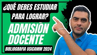 💙USICAMM 🚩Guía de estudio para ganar plaza docente 2024 😁esto necesitas estudiar✅ [upl. by Cunningham]