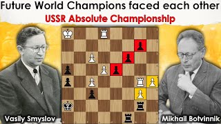 Future World Champions faced each other  Smyslov vs Botvinnik 1941 [upl. by Dorice277]