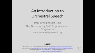 An introduction to Orchestral Speech [upl. by Mckale258]