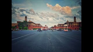 Beautiful morning bicycle ride to Raisina Hills Rajpath New Delhi [upl. by Davy]