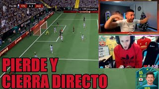 😂DjMaRiiO PIERDE Y CIERRA DIRECTO😂  FIFA 22 [upl. by Ennylyak]