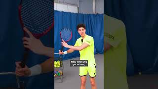 Don’t disconnect the nonhitting hand Free course in bio tennis tennistip [upl. by Hike188]