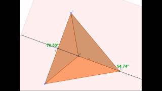 Tetrahedron  Visualizing the angles [upl. by Anyala]