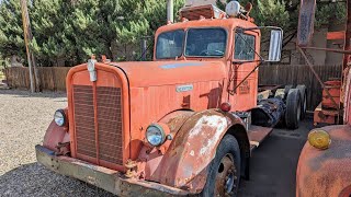 1950’s Kenworth W923 Formerly Of Akin Trucking  Prescott Arizona October 8th 2023 [upl. by Ellinad]