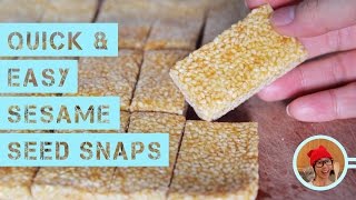 Quick amp Easy Sesame Seed Snaps [upl. by Anitteb]