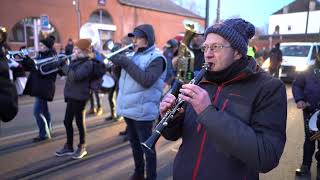 Carnaval dAnderlues 2023 34 Cortège de laprèsmidi Paysans dEl Bourlette [upl. by Leidba]