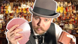 Games At The Saloon ASMR Role Play  Texas Hold ‘Em Liar’s Dice Five Finger Fillet Rules [upl. by Cantone]