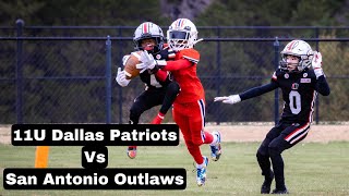 11U Dallas Patriots vs San Antonio Outlaws Desoto TX AYF Who going to Florida [upl. by Cormick]