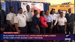 20 GUYANESE TO RECEIVE FULL SCHOLARSHIP amp EMPLOYMENT AFTER COMPLETING MARINE CADET PROGRAM [upl. by Nilsoj]