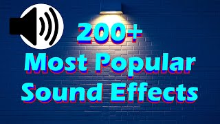 200 Most Popular Sound Effects of 2024 No Copyright [upl. by Shaya]