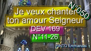 Je veux chanter ton amour Seigneur  DEV 169  N°1126  M Dannaud  N°050 [upl. by Attemaj505]