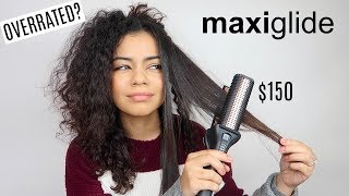 TESTING THE MAXIGLIDE ON CURLY HAIR  HONEST NONSPONSORED REVIEW [upl. by Nairret539]