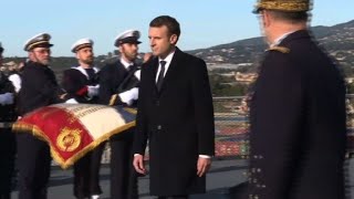 Macron à Toulon pour les voeux aux armées [upl. by Eniledgam]