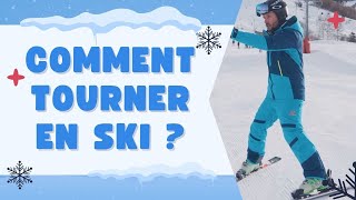 Comment tourner en ski grâce au chasseneige  Effectuer ses premiers virages [upl. by Jackquelin]