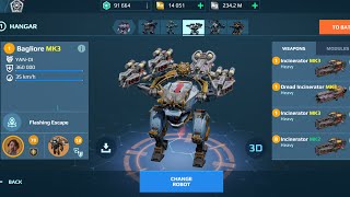 4 Incinerator  Fire bowl War Robots Gameplay [upl. by Og]