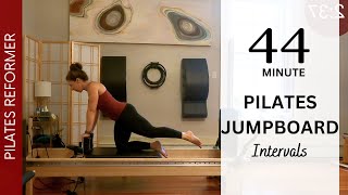 PILATES REFORMER  JUMPBOARD HIIT  44 Min  Intermediate Level [upl. by Ydiarf]