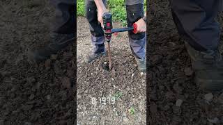 Making post holes using the new Parkside Performance 150Nm drill [upl. by Yeaton]