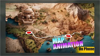 3D Map animation create with smartphone videoediting googlemaps [upl. by Roice]