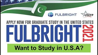 Study in US  Fulbright Scholarship 2021 for Pakistan [upl. by Airret]