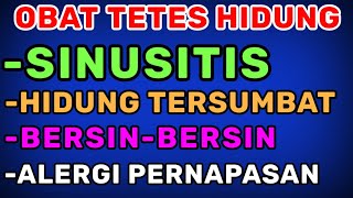 Obat Sinusitis Hidung Tersumbat BersinBersin Dan Alergi Pernapasan [upl. by Turk966]