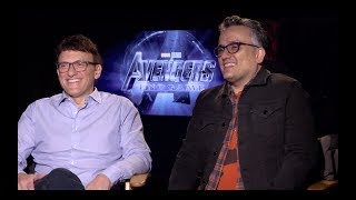 AVENGERS ENDGAME Interview Russo Brothers Talk Best Fan Theories Which Actors Ask For Spoilers [upl. by Arawaj]