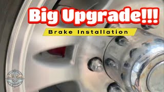 Electric Over Hydraulic Disk Brakes on Fifth Wheel Trailer  Install Highlight Reel [upl. by Tessil]