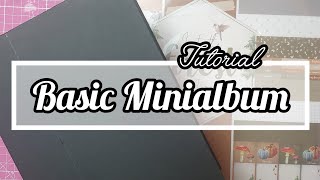 Minialbum Cover und die Seiten Herbstalbum Tutorial [upl. by Enamrahs]