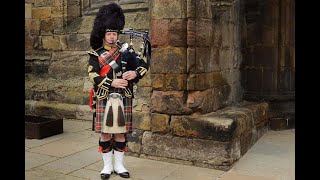 A Wedding Piper Welcomes guests arriving at a Scottish Wedding Ceremony Bagpipe Wedding Welcome [upl. by Greenwell]