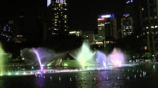 Dancing water fountains in KLCC  January 30th 2013 [upl. by Infield]