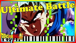 ULTIMATE BATTLE Ultra Instinct Goku Theme Zenta Piano Cover Tutorial Synthesia [upl. by Ibrek398]